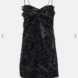 Ganni Sequin Lace Mini Dress